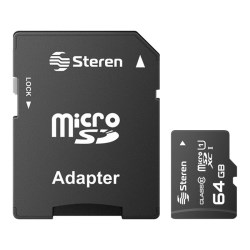 MEMORIA MICRO SD CLASE 10 DE 64GB No. MSD-064/MICRO STEREN