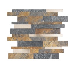 MALLA OXIDO BRONCE C/ADHESIVO C/ADHESIVO 30X30 CM No. MOS30X296 OXIDOBRONC