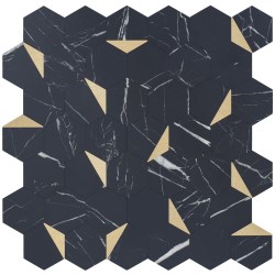 MALLA MARQUINA GOLD C/ADHESIVO 30X30 CM No. MOS292X288MAQUINGOLD