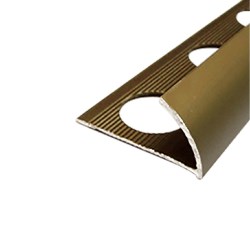 PERFIL ALUMINIO BRONCE MATE 2.44 M. No. PERFALM10BROMATT