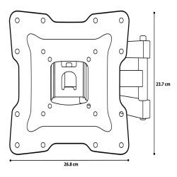 SOPORTE PARA TELEVISIÓN ARTICULADO EVL PARA PANTALLAS DE 17" A 55" No. WMS53-22AT / 297025