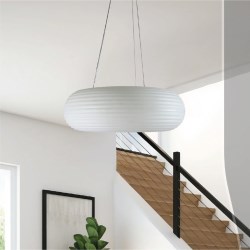 LAMPARA COLGANTE CIRCULAR No. 1042-500 BLANCO