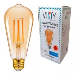 FOCO LED TIPO VINTAGE AMBAR No. PER4WA