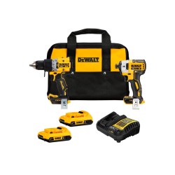 KIT TALADRO PERC/ATOR 1/2"+ ATORNILLADOR IMPACTO 1/4" 20V DW No. DCK2490D2