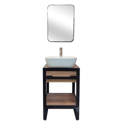 COMBO CADEL MOSCATO MUEBLE DE BAÑO 50X40X86 C/ESPEJO BISELADO MONOMANDO Y CONTRA