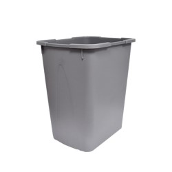 CESTO RECTANGULAR SABLON 65 LTS (17.19 GAL) GRIS No. 8284GR