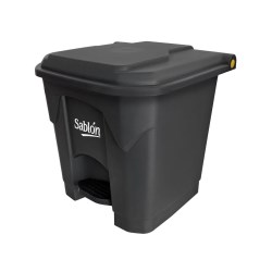 CESTO DE PEDAL 30 LITROS  SABLON (7.9 GAL) GRIS No. 8611P